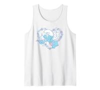 The Smurfs Pastel Floral Cupid Heart Valentine Cute Cartoon Canotta