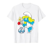 The Smurfs Pitufos 65th Anniversary Smurfette Maglietta, Uomo, Bianco, 5XL