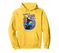 The Smurfs Prepare to Scare Witch Halloween Retro Cartoon Felpa con Cappuccio