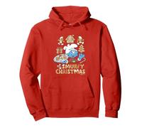 The Smurfs Smurf Chef Smurfy Christmas Felpa con Cappuccio