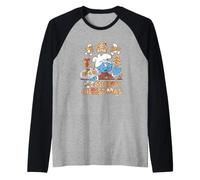 The Smurfs Smurf Chef Smurfy Christmas Maglia con Maniche Raglan