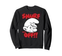 The Smurfs Smurf Off! Grouchy Smurf Retro Cartoon Felpa