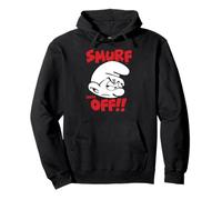 The Smurfs Smurf Off! Grouchy Smurf Retro Cartoon Felpa con Cappuccio