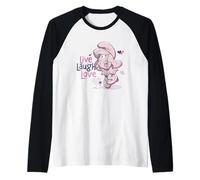 The Smurfs Smurfette Live Laugh Love Maglia con Maniche Raglan