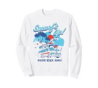 The Smurfs Smurf's Up Waikiki Beach Van Retro Cartoon Felpa