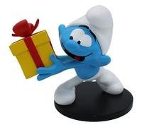 Smurfs Jokey Con Regalo Resin Figura Statua Puppy