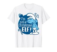 The Smurfs Vintage Grouchy Not A Christmas Elf Maglietta