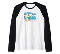 The Smurfs We Are all Equals Panels Maglia con Maniche Raglan