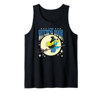 The Smurfs Witching Hour Smurfette Halloween Retro Cartoon Canotta
