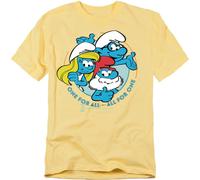 The SmurfsAll For One Maglietta Adulto Unisex (TV21185)