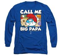 The SmurfsCall Me Big Maglietta Grande Puffo Manica Lunga Uomo (TV21648)