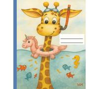 The Snorkeling Giraffe Notebook: A Watercolor Giraffe Notebook for Writing, School & Creative Ideas • 120 Wide-Lined Pages • 7.5 x 9.25”: A Playful ... for Notes, Journaling & Everyday Writing