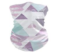 The Soft Geometic of Mint Green 26X30Cm Unisex Passamontagna Antipolvere Bandana per Arrampicata Outdoor Sports