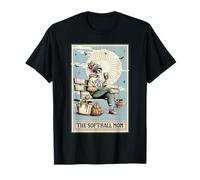 The Softball Mom Tarocchi Scheletro Coffee Mothers Day Maglietta