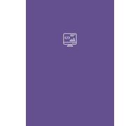 The Software Engineer's Pad: Minimalist Bullet Journal, 7x10, 200 Pages, 5mm Dot Grid, Pixel Amethyst, Engineering Notebook
