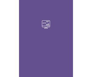 The Software Engineer's Pad: Minimalist Bullet Journal, 7x10, 200 Pages, 5mm Dot Grid, Pixel Amethyst, Engineering Notebook