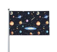 The Solar Family Prints, bandiere decorative per esterni, 0,9 x 1,5 m, leggere e belle, adatte per cortili all'aperto e celebrazioni di festival.