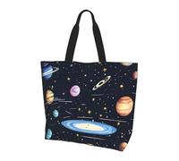 The Solar Family Prints, borsa per la spesa a spalla singola da donna, design elegante e spazioso, perfetta per i pendolari quotidiani e lo shopping.