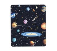 The Solar Family - Tappetino per mouse per computer con cuciture anti-usura, impermeabile, con base in gomma antiscivolo, adatto per computer portatili, ufficio e casa, 20,1 x 24,1 cm