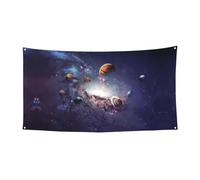 The Solar System Party Banner Wall Banner Party Decor All Saints' Day Halloween Bunting Door Banner