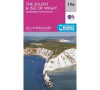 The Solent & the Isle of Wight, Southampton & Portsmouth (Map) OS Landranger Map