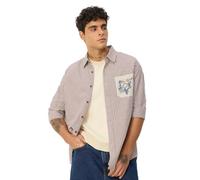 The Souled Store Camicia da uomo con bottoni, Buon Appetito, 50
