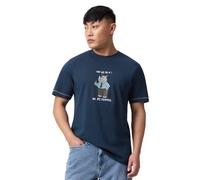 The Souled Store Can We Fix It? Uomini e Ragazzi Maniche Corte Girocollo Blu Navy Grafica Sarcastica Casual Leggero Streetwear Maglietta Vestibilità Rilassata, Blu navy, 42