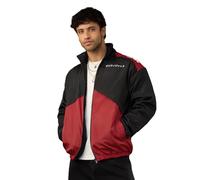 The Souled Store Cartoon Network: Samurai Jack Uomini e Ragazzi Maniche Piene Collo Alzato Stampa Grafica Poliestere Oversize Fit Leggero Streetwear Racer Jacket, Nero , XXL