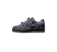 The Souled Store Hello Kitty: Kuromi - Sneaker da donna e ragazza, stringate, colore nero e viola, con intersuola in EVA imbottita in tessuto liscio, suola con plateau e chiusura con lacci, Kuromi, 8