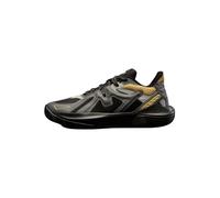 The Souled Store Hoops: Batman - Sneaker alte da uomo e ragazzo, colore nero e grigio scuro e oro, tessuto antistrappo e rete traspirante, suola in gomma ad alta aderenza, chiusura con lacci, Batman