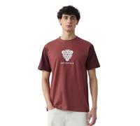 The Souled Store Iron Man: Arc Reactor Uomini e Ragazzi Maniche Corte Girocollo Marrone Grafica Stampata Regular Fit T-shirt in Cotone, marrone, 58