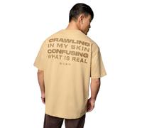 The Souled Store Linkin Park - Maglietta a maniche corte da uomo e ragazzo, girocollo, con stampa grafica, casual, leggera, con spalle scoperte, abbigliamento da strada alla moda, Gatear, M
