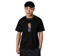 The Souled Store Naruto Shippuden: Chibi Pain Uomini e Ragazzi Maniche Corte Girocollo Nero In Cotone Decorato Vestibilità Rilassata Leggera Per Tutte Le Stagioni Confortevole T-Shirt, Dolore Chibi
