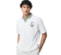 The Souled Store Peanuts Snoopy Polo Uomo Ragazzi Manica Corta Colletto Ricamo Misto Cotone Polo Plus Size, Peanuts Club Vita, M