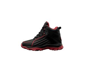 The Souled Store Star Wars: Darth Vader - Sneaker alte da uomo e ragazzo, in pelle PU nera e rossa, con supporto imbottito alla caviglia, suola resistente e chiusura con lacci, nero, 38 EU