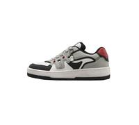 The Souled Store UBZ: Tokyo, scarpe da ginnastica basse da donna e ragazza, con lacci, bianche, grigie e nere e rosse, stile streetwear, retrò, con pannello a strati, intersuola ammortizzata, suola in