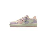 The Souled Store Urban Blaze: Marshmallow - Sneaker basse da donna e ragazza, stile retrò, lavanda, crema e rosa, con fodera in tessuto liscio, suola imbottita con plateau e chiusura con lacci