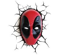 The Source Wholesale 20023 Marvel 3D Deco Light Deadpool, plastica, rosso/nero