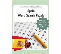 The Spain Word Search Puzzle Book: Dive into this captivating book featuring 27 engaging word searches, each containing 18 unique words.