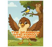 The Sparrow Who Forgot His Wings: A story to color and feel