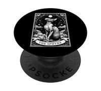 The Sphynx Cat Antico Egitto Tarocchi Luna strega PopSockets PopGrip Adesivo