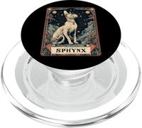 The Sphynx Cat Antico Egitto Tarocchi Luna strega PopSockets PopGrip per MagSafe