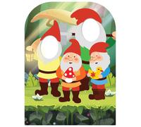 The Spirit Di The Garden Gnomes Bambino Misura con Aperture Cartone Ritaglio