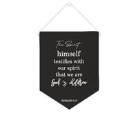 The Spirit Himself Testimies with Our Spirit That We Are God's Children, Striscione in tela motivazionale da appendere alla parete, striscione decorativo per la casa, per soggiorno, camera da letto