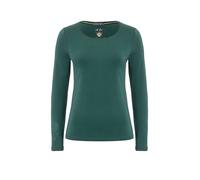 THE SPIRIT OF OM Yogashirt da donna Chakra-Flower Bamboo verde scuro | L