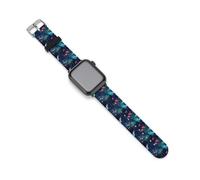 The Spiritual Butterflies Cinturino di ricambio in silicone sportivo compatibile con Apple Watch, 38mm/40mm, Acciaio inossidabile, Ametista
