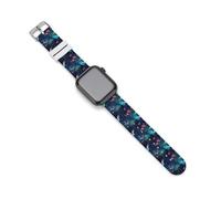 The Spiritual Butterflies Cinturino di ricambio in silicone sportivo compatibile con Apple Watch, 42mm/44mm, Acciaio inossidabile, Ametista
