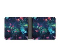 The Spiritual Butterflies Portafoglio a due ante in pelle sottile porta carte di credito carino, Stile:, Taglia unica