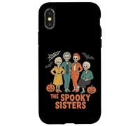 The Spooky Sisters - Funny Skeleton Halloween Design Custodia per iPhone X/XS