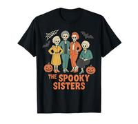 The Spooky Sisters - Funny Skeleton Halloween Design Maglietta